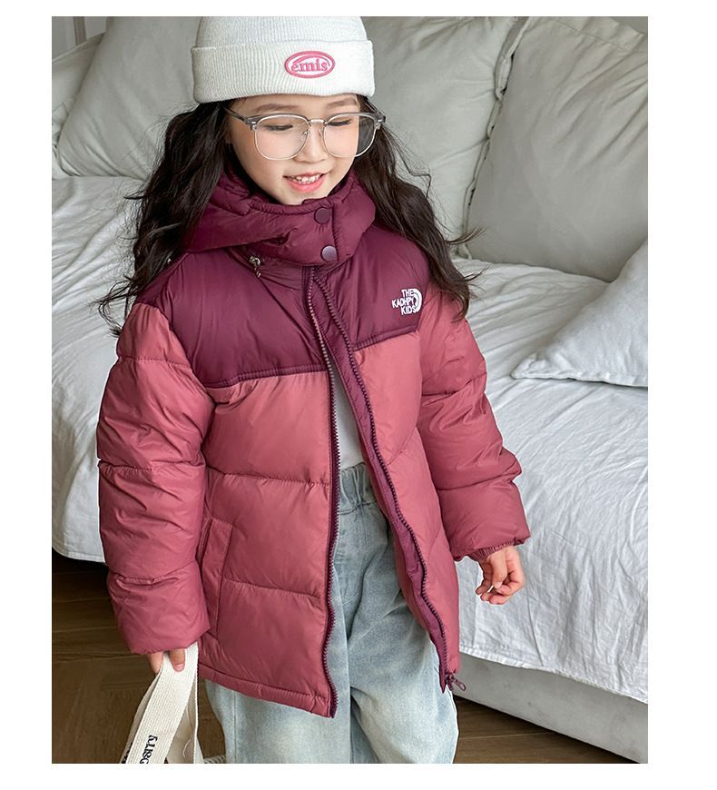 Children's Down Boys Girls Medium Large Children 2025 Autumn And Winter Warm Thickened Short Puffer Jacket Coat_voghion.com