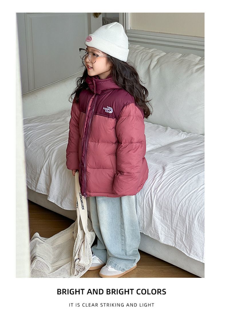 Children's Down Boys Girls Medium Large Children 2025 Autumn And Winter Warm Thickened Short Puffer Jacket Coat_voghion.com