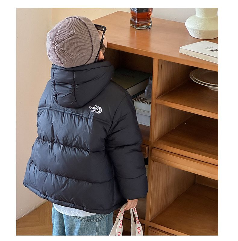 Children's Down Boys Girls Medium Large Children 2025 Autumn And Winter Warm Thickened Short Puffer Jacket Coat_voghion.com
