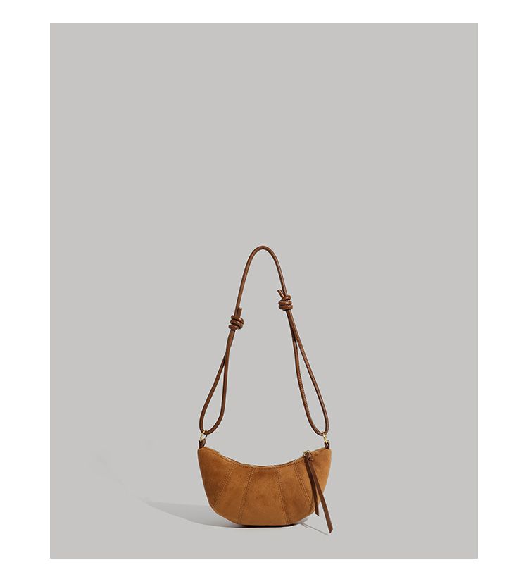 CHARHP&KEJNT borsa a tracolla da donna alla moda con tracolla singola, versatile, con croissant di nicchia_voghion.com
