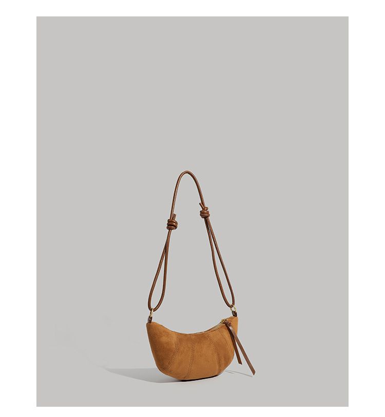 CHARHP&KEJNT borsa a tracolla da donna alla moda con tracolla singola, versatile, con croissant di nicchia_voghion.com