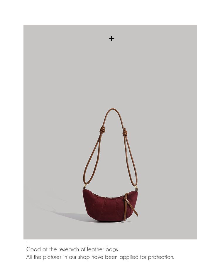 CHARHP&KEJNT borsa a tracolla da donna alla moda con tracolla singola, versatile, con croissant di nicchia_voghion.com
