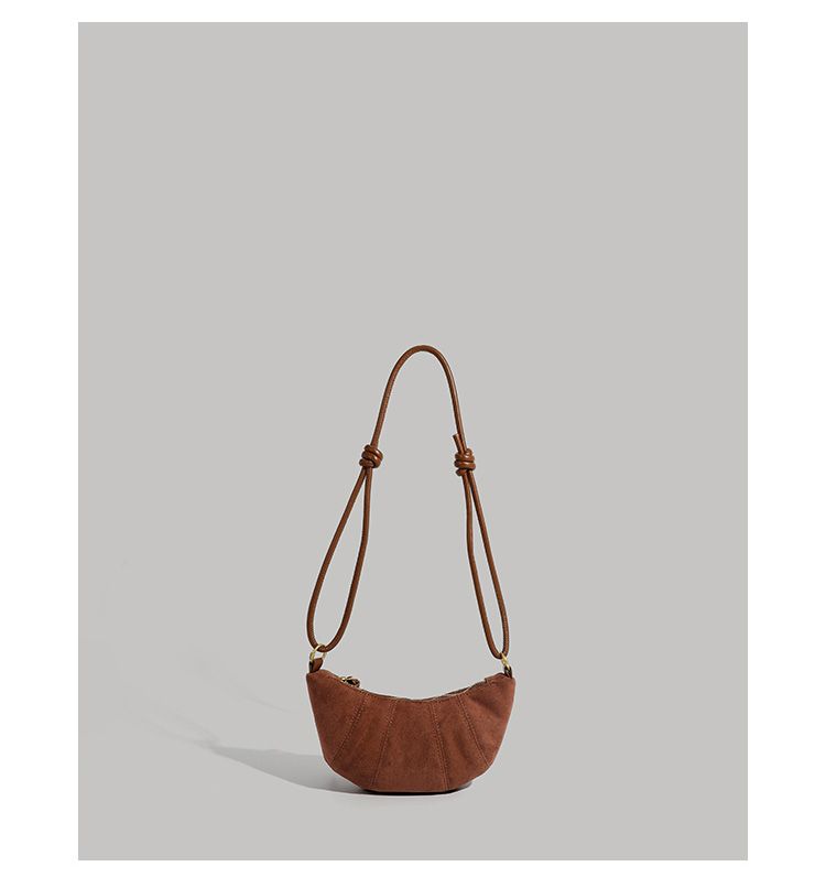 CHARHP&KEJNT borsa a tracolla da donna alla moda con tracolla singola, versatile, con croissant di nicchia_voghion.com