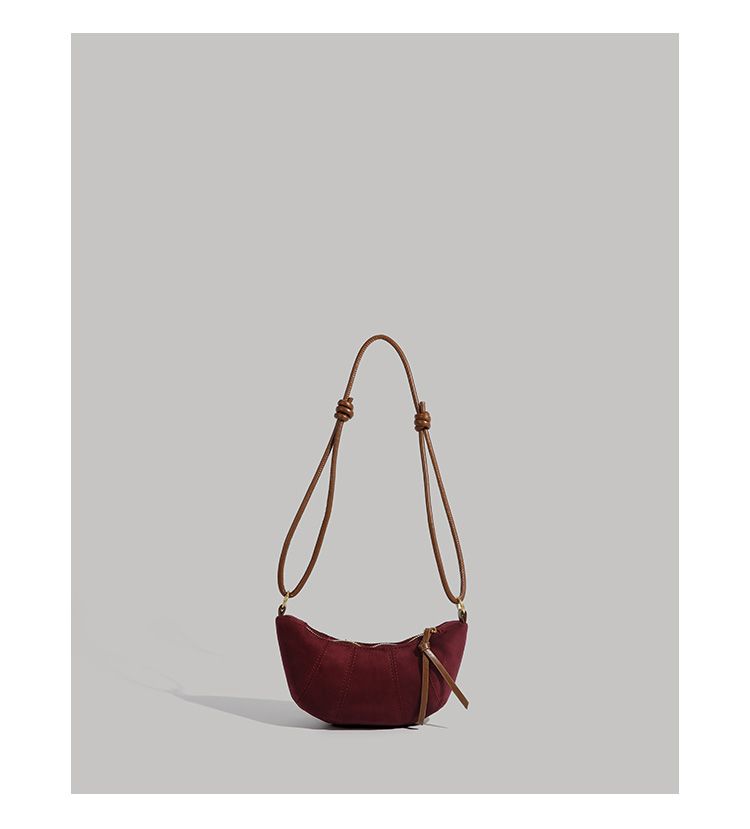 CHARHP&KEJNT borsa a tracolla da donna alla moda con tracolla singola, versatile, con croissant di nicchia_voghion.com