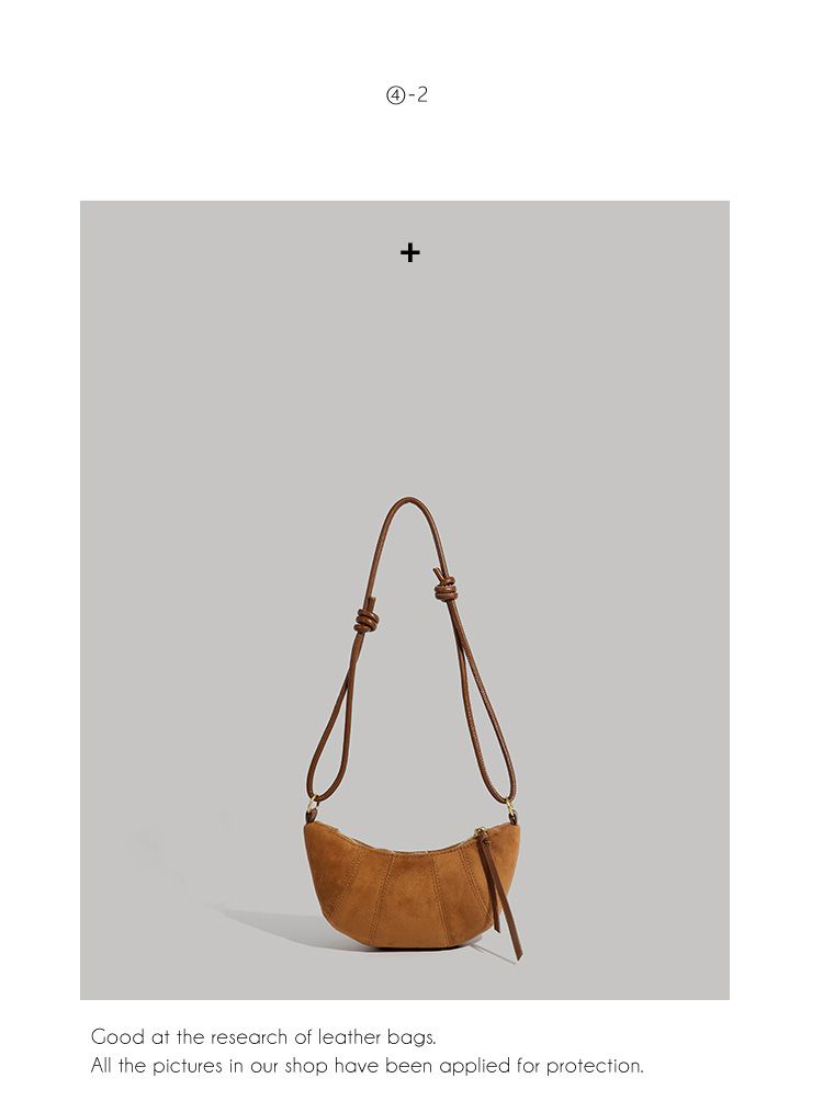 CHARHP&KEJNT borsa a tracolla da donna alla moda con tracolla singola, versatile, con croissant di nicchia_voghion.com
