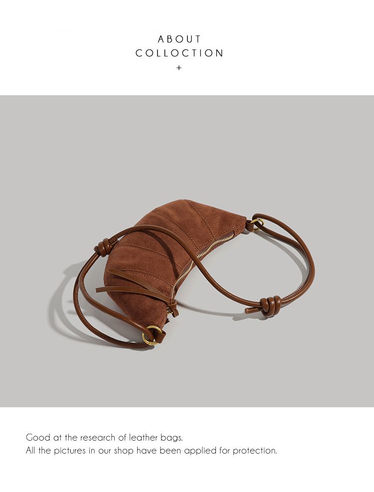 CHARHP&KEJNT borsa a tracolla da donna alla moda con tracolla singola, versatile, con croissant di nicchia_voghion.com