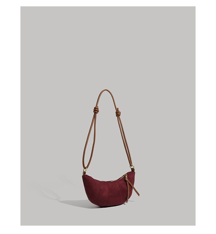 CHARHP&KEJNT borsa a tracolla da donna alla moda con tracolla singola, versatile, con croissant di nicchia_voghion.com