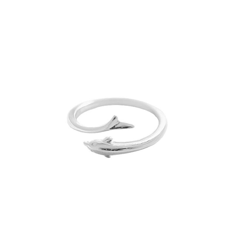 Bracciale a catena con delfino in argento per donna e ragazza_voghion.com