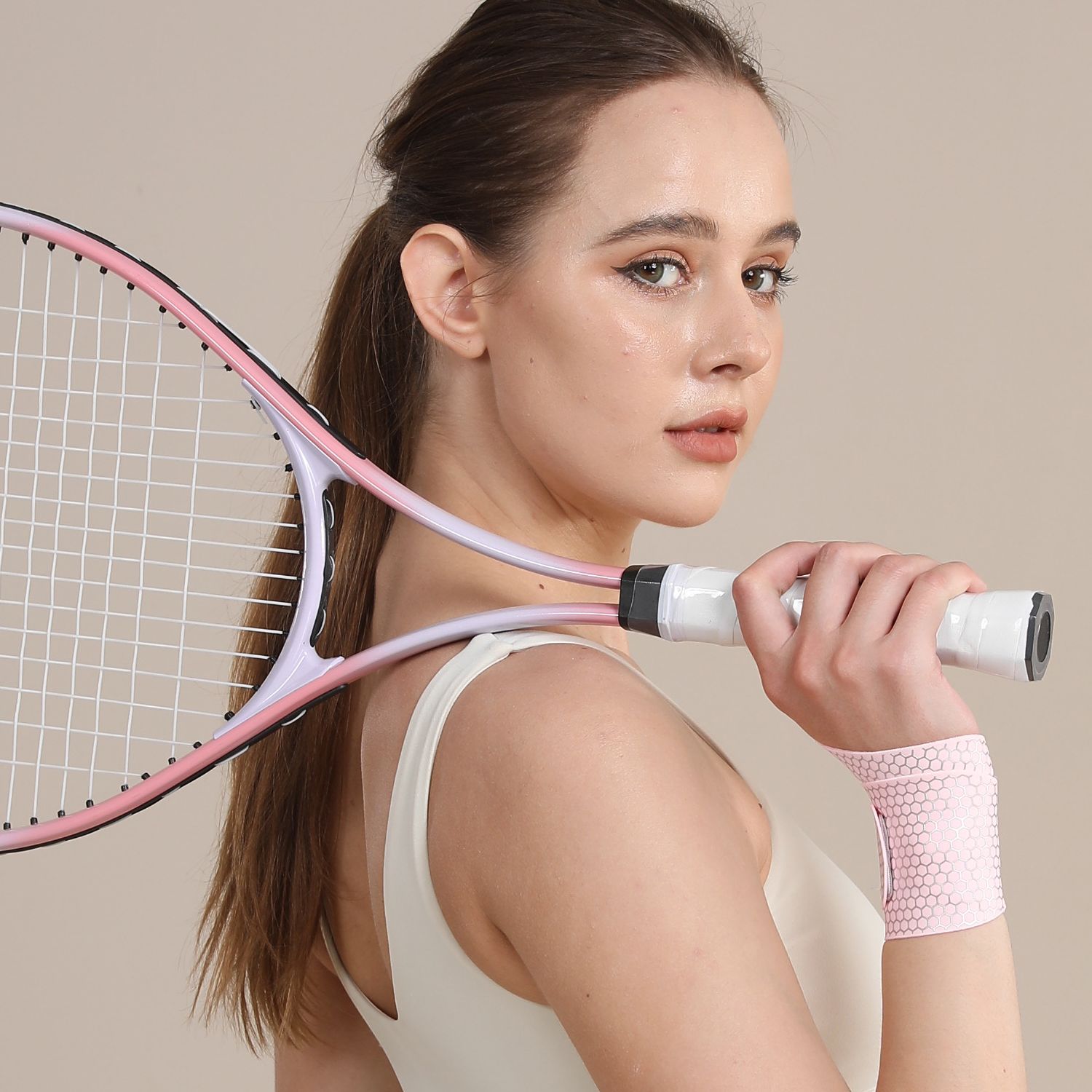 Protetor de pulso para badminton, prevenção de tenossinovite, distensões e entorses, faixa de pulso leve para fitness, para homens e mulheres, tênis._voghion.com