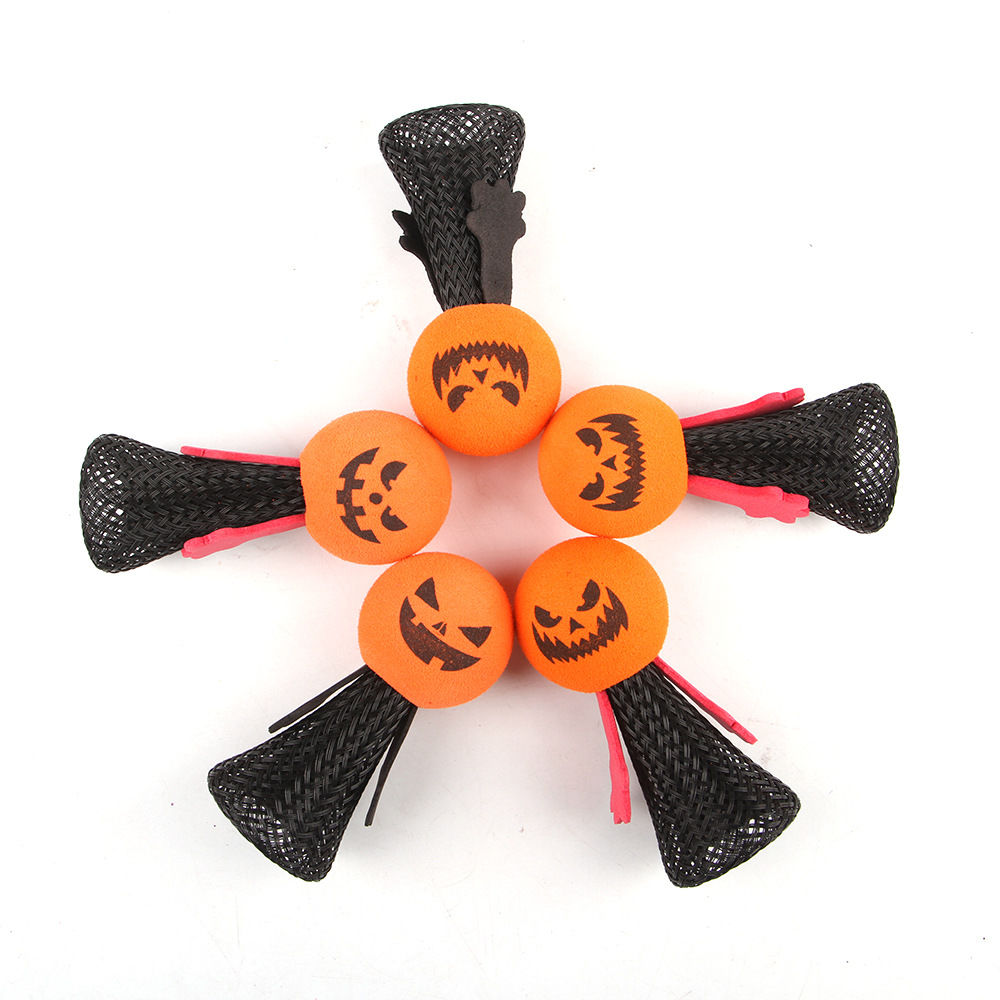 Halloween Elf Pumpkin Head Ghost Bouncing Doll Children's Desktop Finger Decompression Toy Gift_voghion.com
