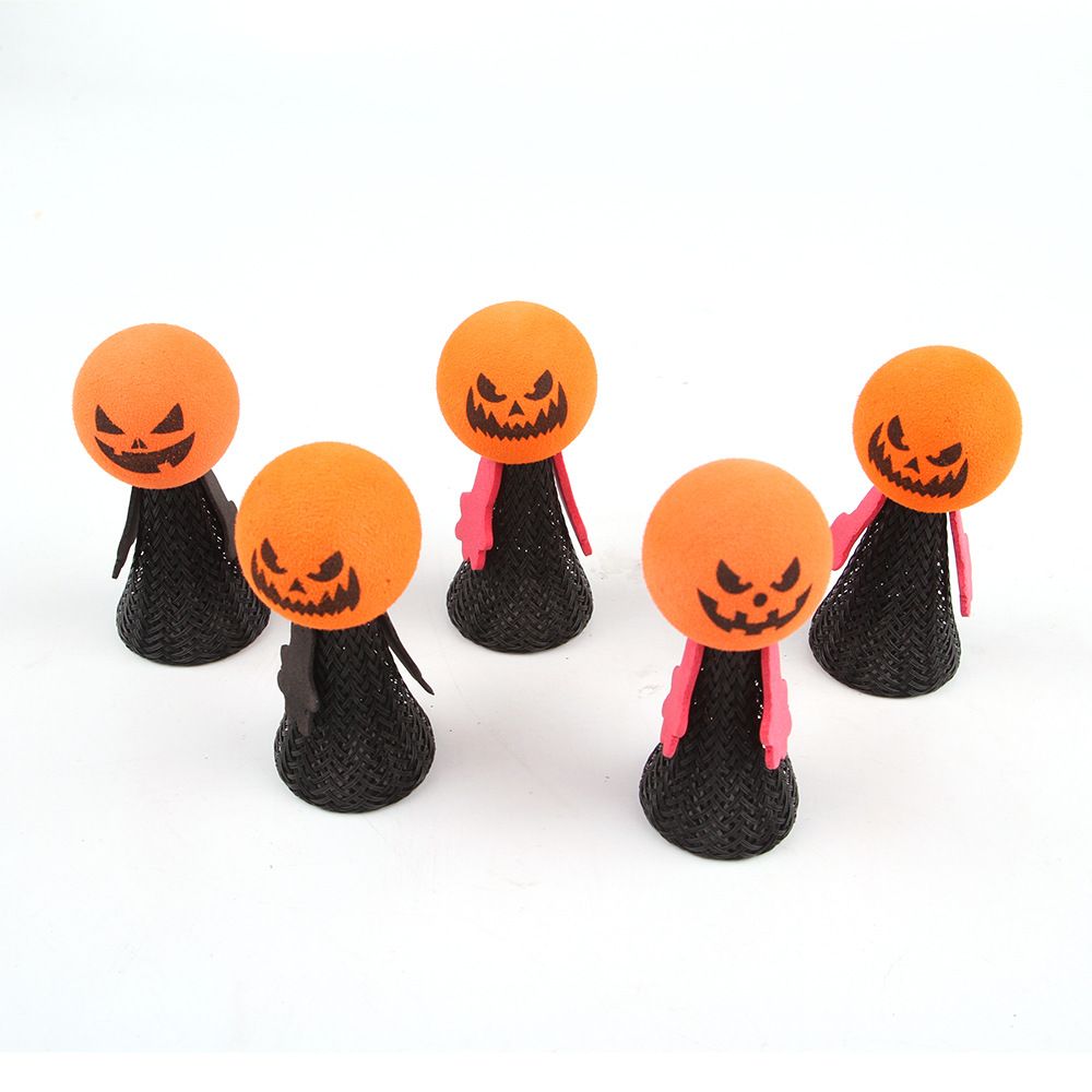 Halloween Elf Pumpkin Head Ghost Bouncing Doll Children's Desktop Finger Decompression Toy Gift_voghion.com