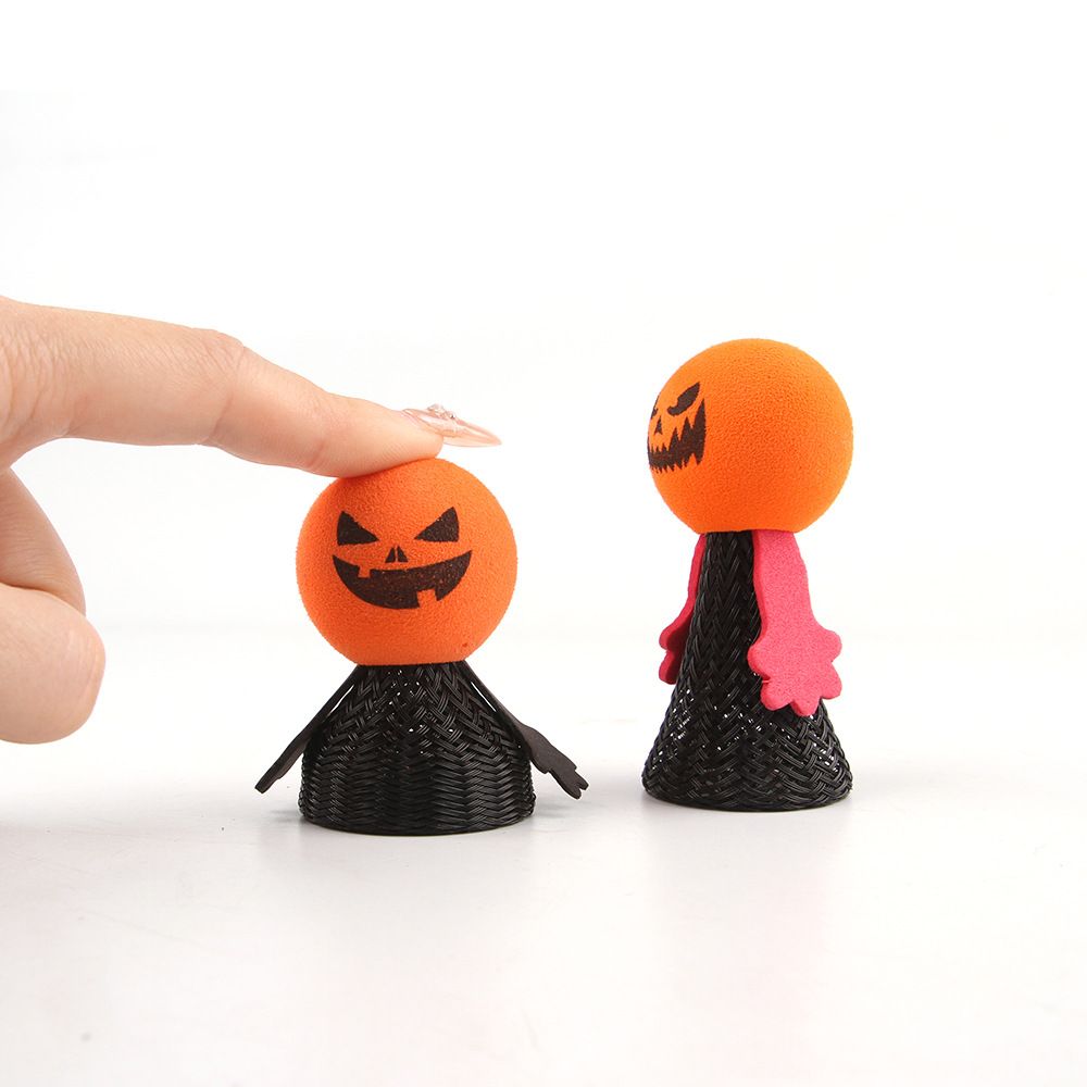 Halloween Elf Pumpkin Head Ghost Bouncing Doll Children's Desktop Finger Decompression Toy Gift_voghion.com