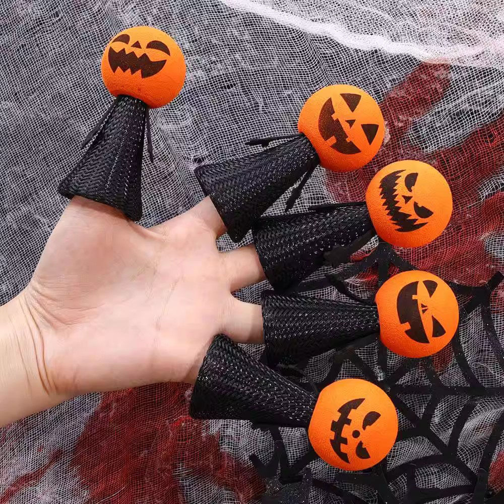 Halloween Elf Pumpkin Head Ghost Bouncing Doll Children's Desktop Finger Decompression Toy Gift_voghion.com