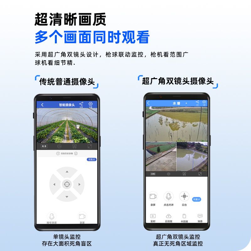 【99年免流量】乔安太阳能监控器摄像头手机远程夜视4G无电无网 图片 5