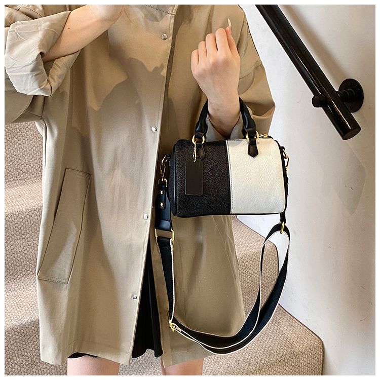 Elegant Patchwork Handbag For Women Autumn And Winter Trend_voghion.com