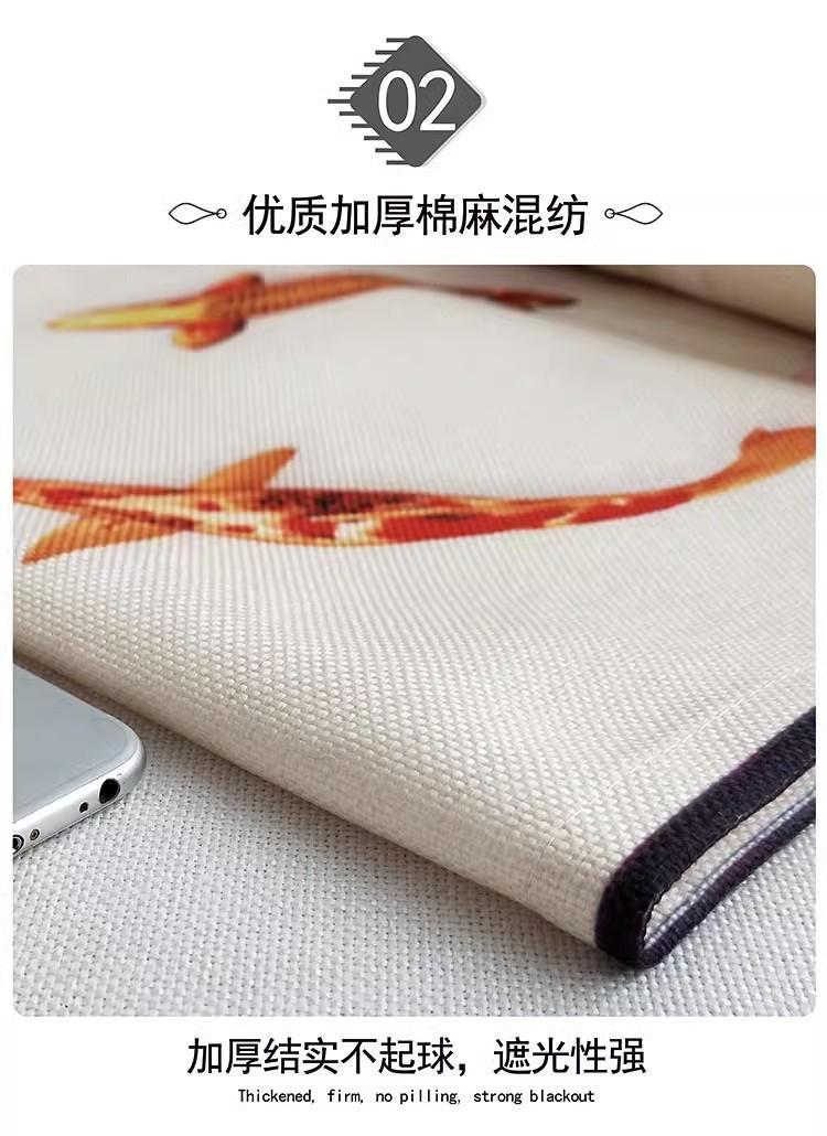 藏式唐卡黄财神佛像布艺挂画装饰画墙布玄关过道挂布背景布定制 detail 7