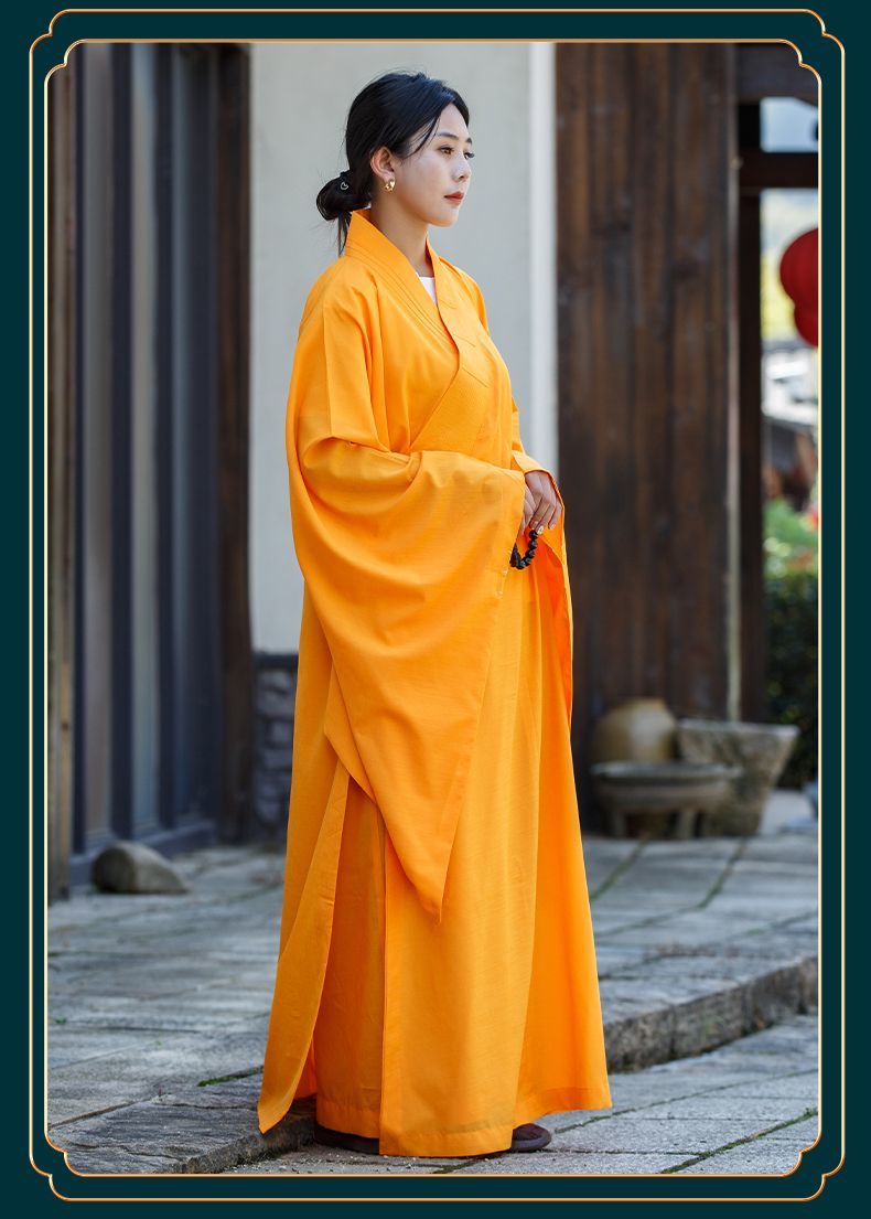 海青居士服女皈依服装禅修服法衣海清多丽丝透气不透明僧衣服春夏 detail 12