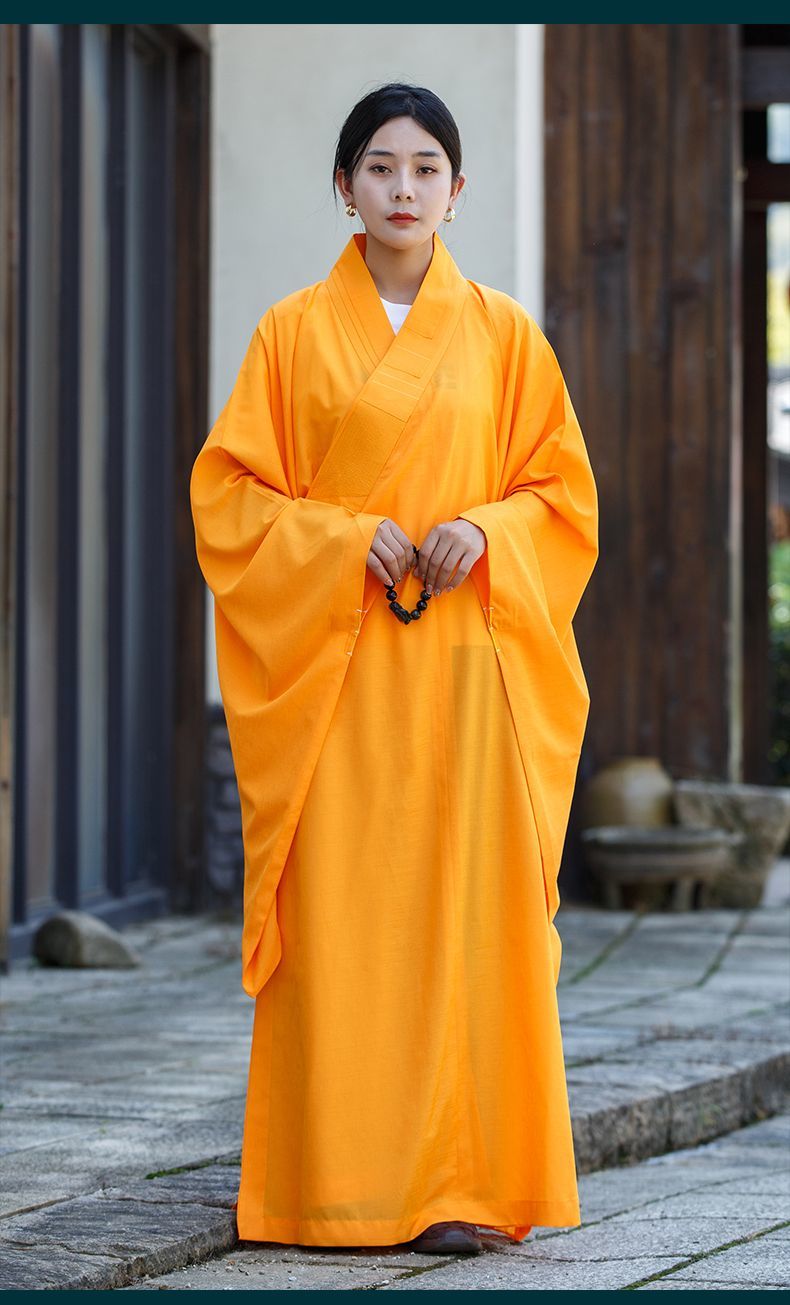 海青居士服女皈依服装禅修服法衣海清多丽丝透气不透明僧衣服春夏 detail 11