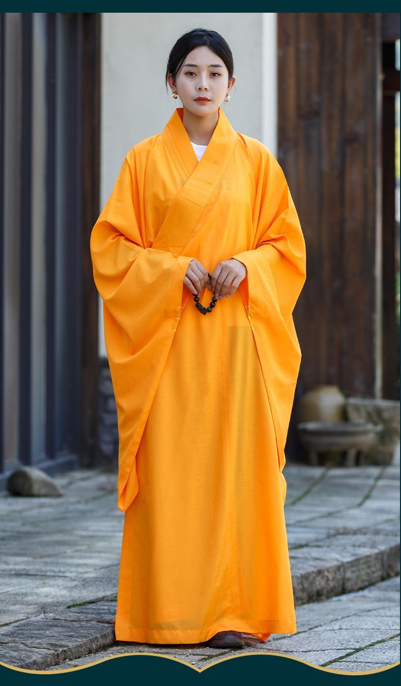 海青居士服女皈依服装禅修服法衣海清多丽丝透气不透明僧衣服春夏 detail 4