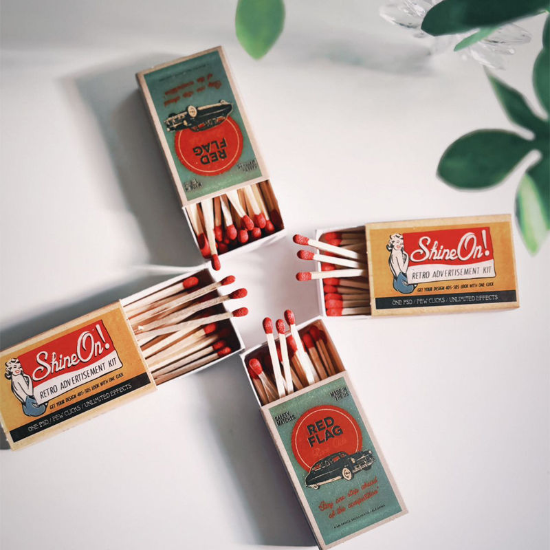 American Premium Old-fashioned Small Box Portable Lighter Domestic Sale High-quality Gift Self-lighting Matches_voghion.com