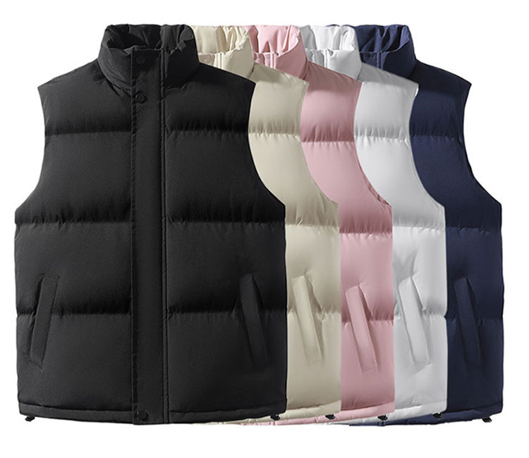 Senma Group AIKEN vest for men women, autumn and winter, thick down vest, couple's shoulder cotton jacket_voghion.com