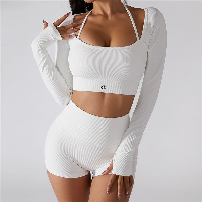 Women's Long-sleeved Yoga T-shirt With Chest Pads, Quick-drying Sports Top, Fitness Wear For Outdoor Use_ecoleips.com