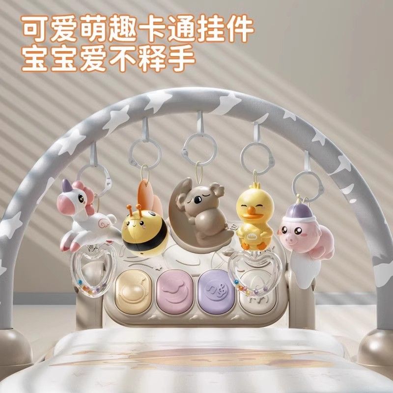 脚踏钢琴新生婴儿玩具0-1岁健身架器早教益智男女宝宝3-6生日礼物