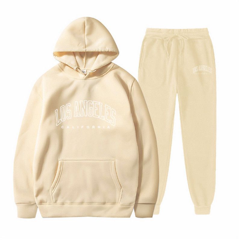 Conjunto de sudadera con capucha y pantalón hombre primavera_voghion.com