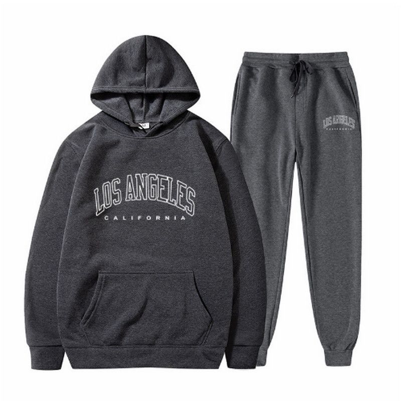 Conjunto de sudadera con capucha y pantalón hombre primavera_voghion.com