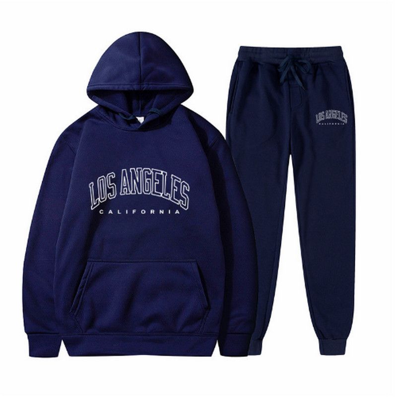 Conjunto de sudadera con capucha y pantalón hombre primavera_voghion.com