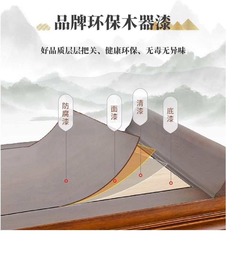 佛龛神台立柜供奉架佛台供奉桌财神爷菩萨供奉台榆木佛像家用供桌 detail 3