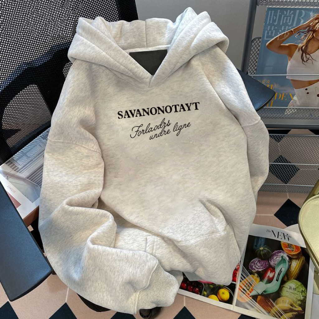 Herren Kapuzenpullover Mit Silver Fox Print Für Herbst Winter_voghion.com