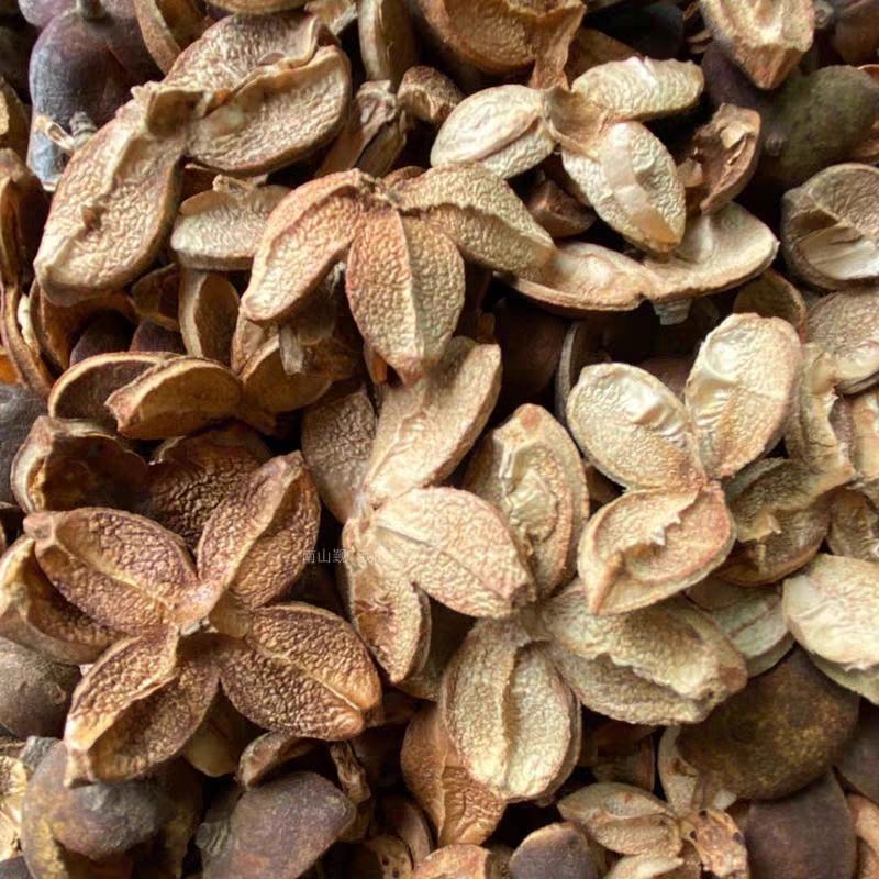 2024野生茶籽壳油茶籽山茶外壳碱水灰水熏肉材料烤鱼茶子果壳
