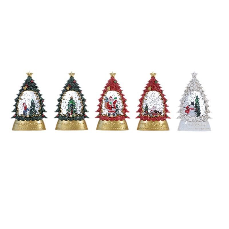 Decorations, Gifts, Creative Christmas Tree, Santa Claus, Snowman, Wind Lights, Scene, Atmosphere, Nightlight_voghion.com