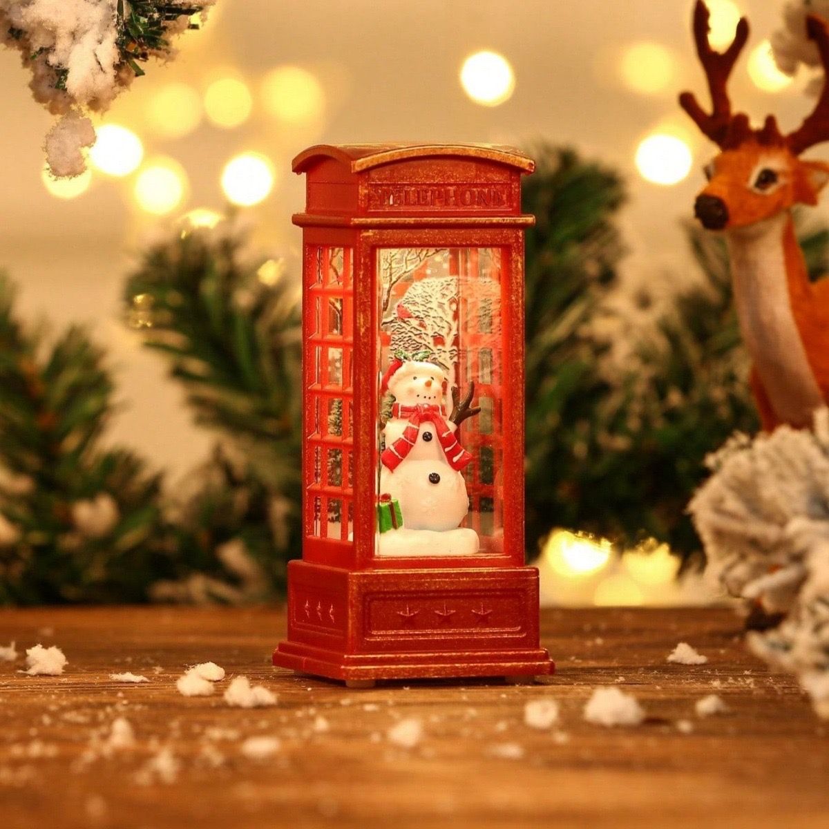 Decorations, Gifts, Creative Christmas Tree, Santa Claus, Snowman, Wind Lights, Scene, Atmosphere, Nightlight_voghion.com