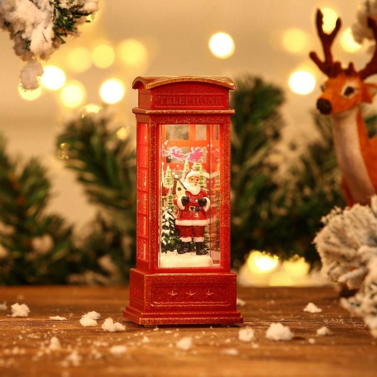 Decorations, Gifts, Creative Christmas Tree, Santa Claus, Snowman, Wind Lights, Scene, Atmosphere, Nightlight_voghion.com