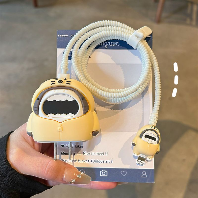 16 Data Cable Protective Cover Compatible With 15 Pro Max Anti-Breakage 14 Charger 20W Head IPad 9_voghion.com