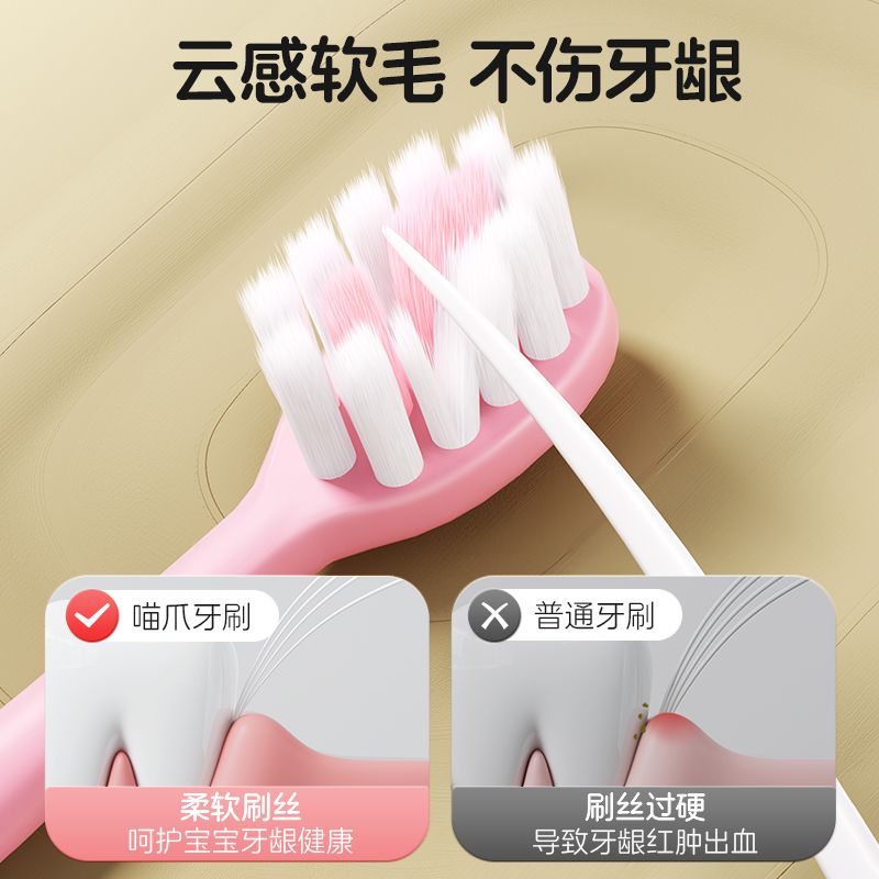 恐龙医生儿童牙刷软毛护龈3-6-12岁专用超软家用可爱卡通清洁套装 图片 4