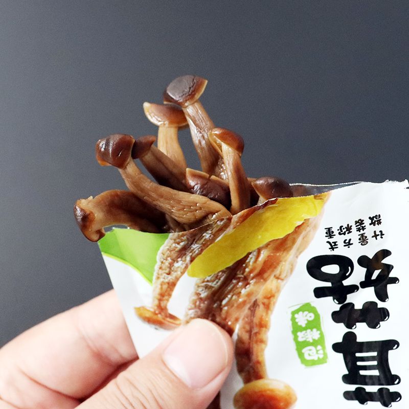 超辣鹿耳菇开袋即食泡椒小零食香辣休闲下饭菜独立小包追剧下酒菜 图 4