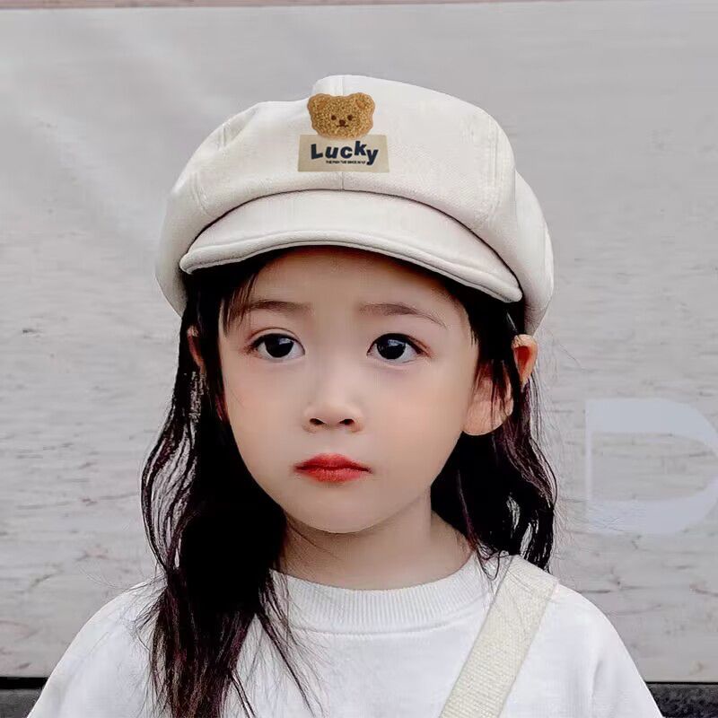 儿童帽子秋冬款女宝宝贝雷帽时尚百搭女童南瓜帽洋气鸭舌帽保暖潮