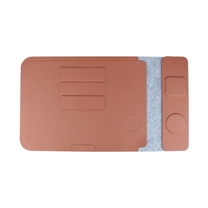 Mobiele telefoon draadloze 15W magnetische hoofdtelefoon oplader muismat 3-in-1 laptop universele computertas_voghion.com