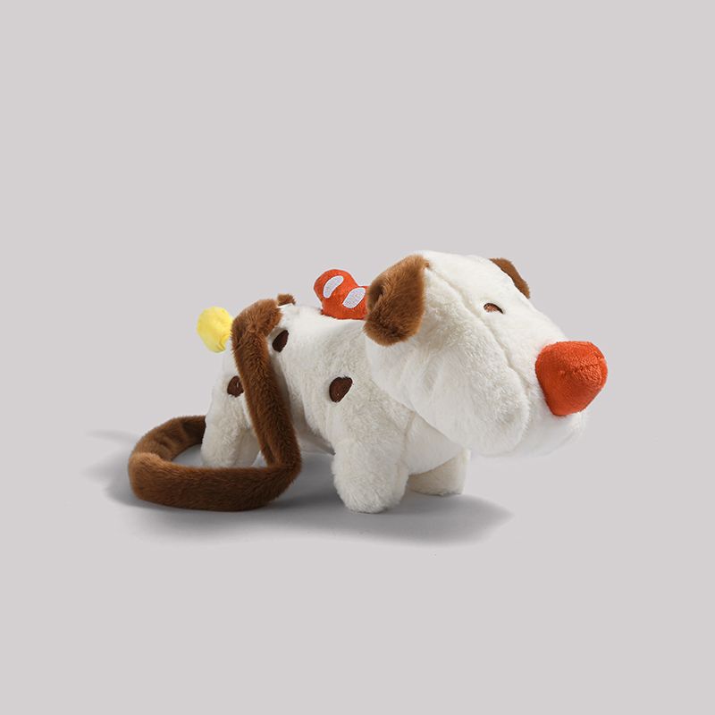 UR Cute Puppy Doll for Women 2024 Autumn/Winter New Collection Single Shoulder Crossbody Plush Mini Phone Bag_voghion.com