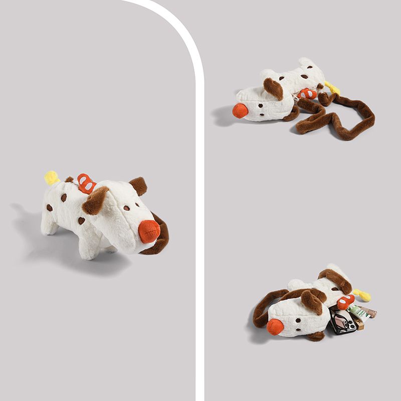 UR Cute Puppy Doll for Women 2024 Autumn/Winter New Collection Single Shoulder Crossbody Plush Mini Phone Bag_voghion.com