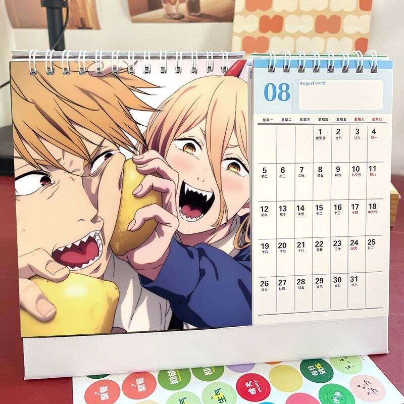 チェンソーマン カレンダー2025 プラスチックケース付き卓上カレンダー 希少 チェンソーマン カレンダー2025 プラスチックケース付き卓上カレンダー