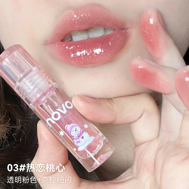 小鱼海棠推荐NOVO护唇油水光嘟嘟唇釉保湿滋润透明唇蜜唇膏学生党