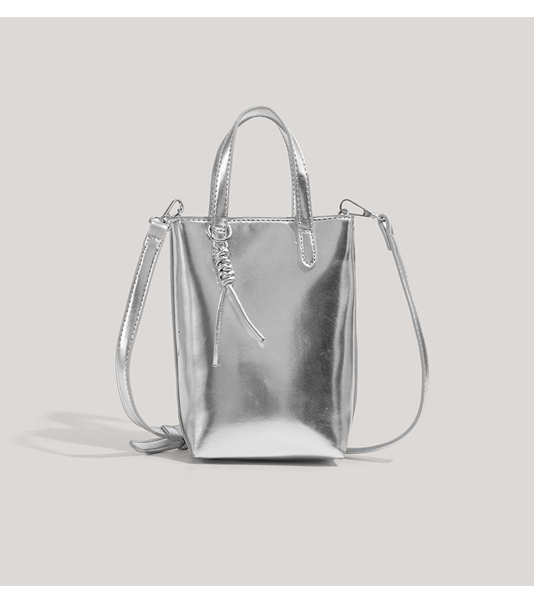 CHARHP&KEJNT niche high-end western-style handbag silver 2024 new single shoulder crossbody fashionable mobile phone bag_voghion.com