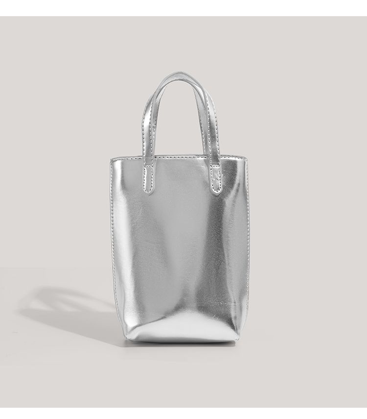 CHARHP&KEJNT niche high-end western-style handbag silver 2024 new single shoulder crossbody fashionable mobile phone bag_voghion.com