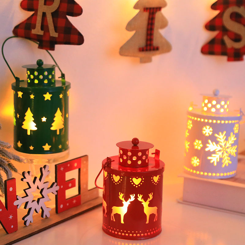 LED Handheld Kinder Nacht Kerze Licht Atmosphäre Dekorative Eisen Lampe_voghion.com