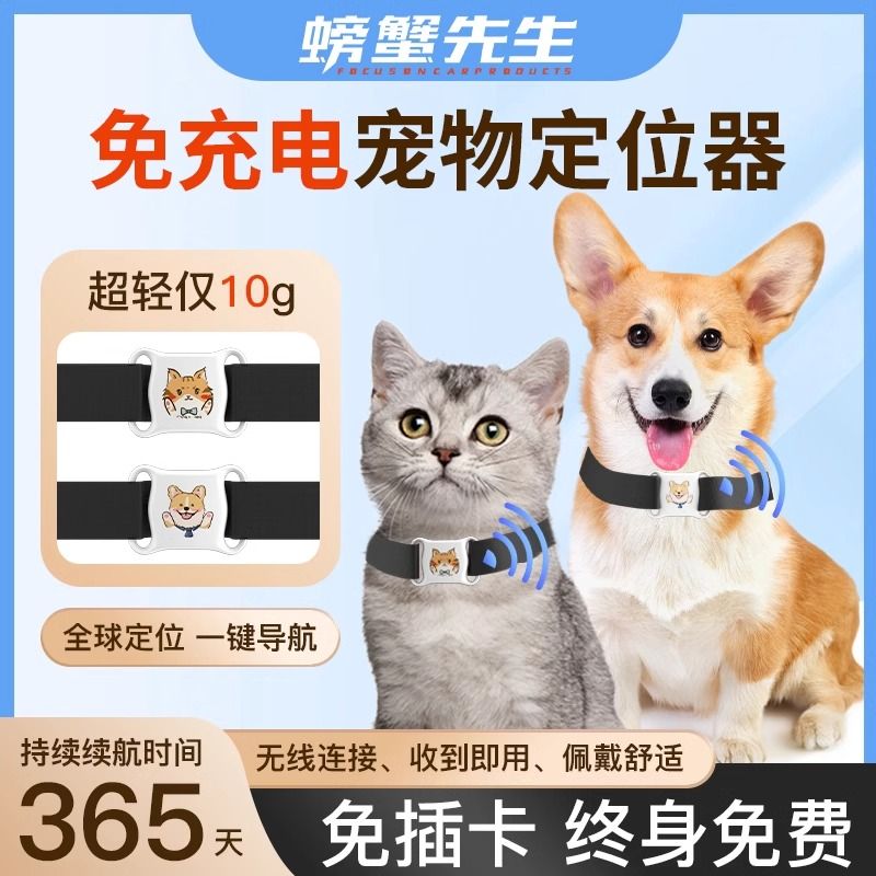 宠物防丢定位器狗狗防走丢项圈防丢器猫咪小狗订位器gps追踪神器