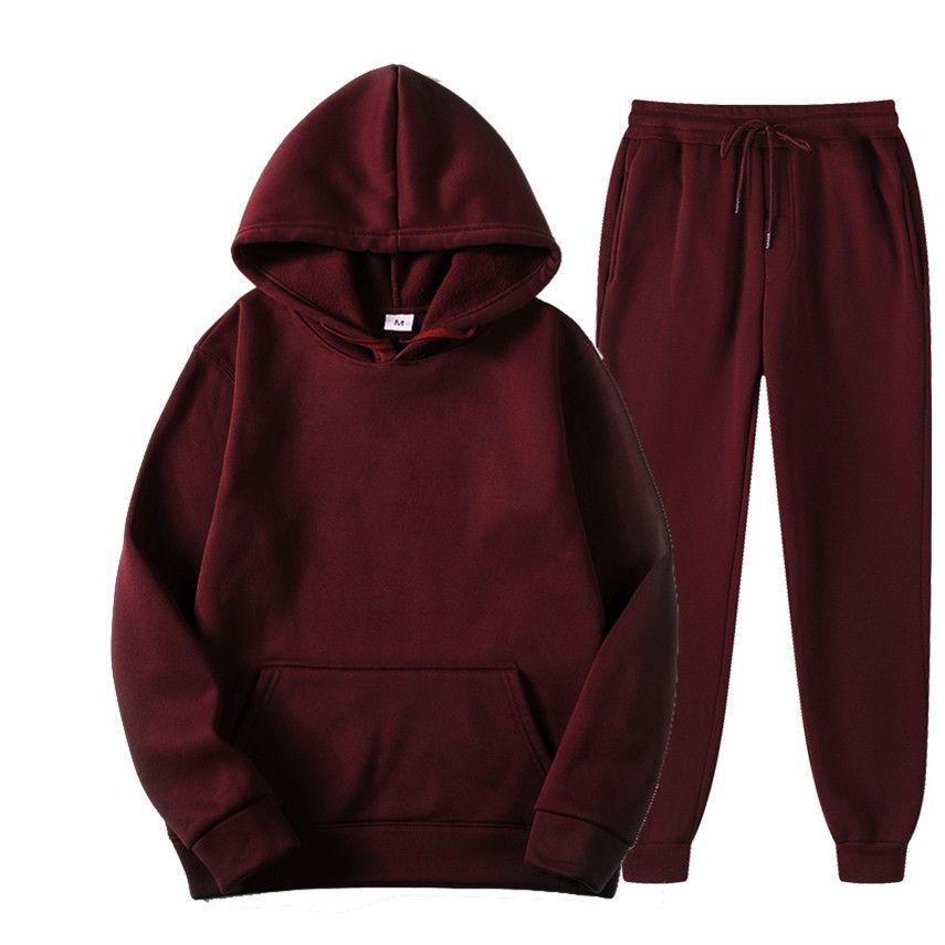 Kapuzenpullover Set Sportliche Casual Jacke Und Hose Für Herren_voghion.com